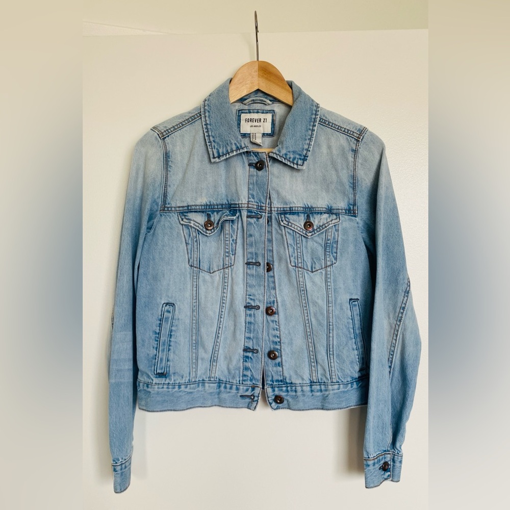 Light wash jean jacket from Forever 21
